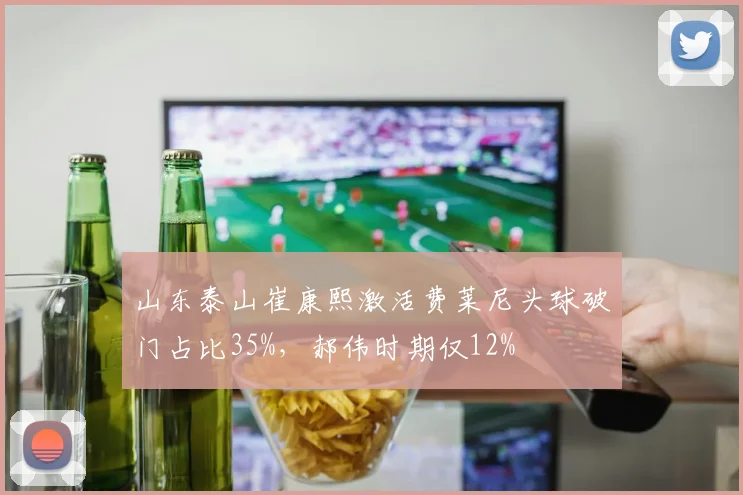 山东泰山崔康熙激活费莱尼头球破门占比35%，郝伟时期仅12%